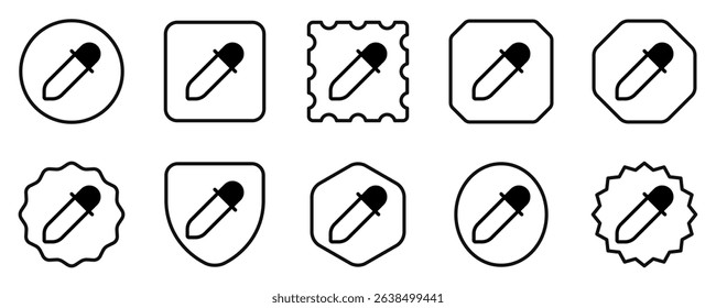 Editable eyedropper, color picker vector icon. Part of a big icon set family. Perfect for web and app interfaces, presentations, infographics, etc