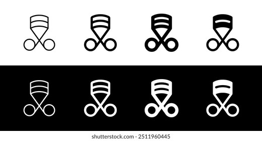 Editable eyelash curler vector icon. Cosmetics, makeup, skincare, beauty. Part of a big icon set family. Perfect for web and app interfaces, presentations, infographics, etc
