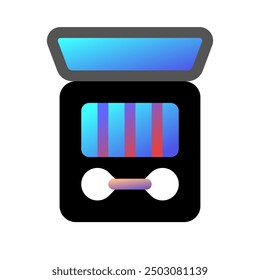 Icono de Vector de sombra de ojos editable. Cosméticos, maquillaje, cuidado de la piel, belleza. Parte de una gran familia de iconos. Perfecto para interfaces de Web y App, presentaciones, infografías, etc
