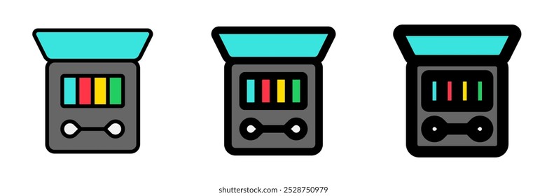 Icono de Vector de sombra de ojos editable. Cosméticos, maquillaje, cuidado de la piel, belleza. Parte de una gran familia de iconos. Perfecto para interfaces de Web y App, presentaciones, infografías, etc