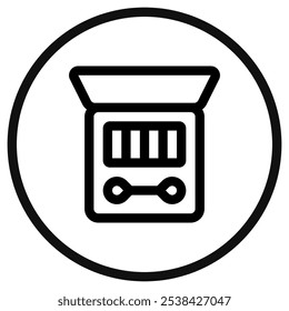 Ícone de vetor de sombra editável. Cosméticos, maquiagem, cuidados com a pele, beleza. Parte de uma grande família de conjuntos de ícones. Perfeito para interfaces web e app, apresentações, infográficos, etc