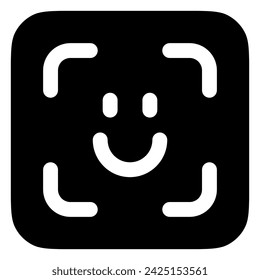 Editable face id, facial recognition vector icon. Part of a big icon set family. Perfect for web and app interfaces, presentations, infographics, etc