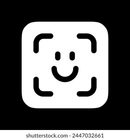 Editable face id, facial recognition vector icon. Part of a big icon set family. Perfect for web and app interfaces, presentations, infographics, etc