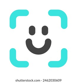 Editable face id, facial recognition vector icon. Part of a big icon set family. Perfect for web and app interfaces, presentations, infographics, etc