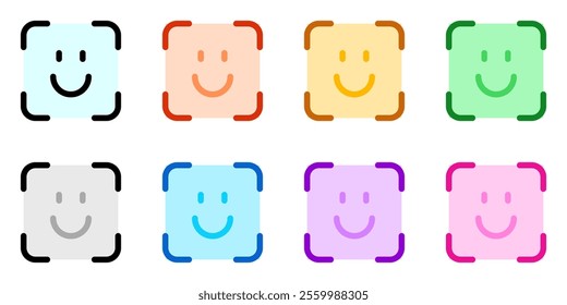 Editable face id, facial recognition vector icon. Part of a big icon set family. Perfect for web and app interfaces, presentations, infographics, etc