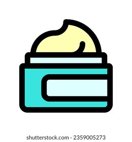 Editable facial cream vector icon. Cosmetics, makeup, skincare, beauty. Part of a big icon set family. Perfect for web and app interfaces, presentations, infographics, etc