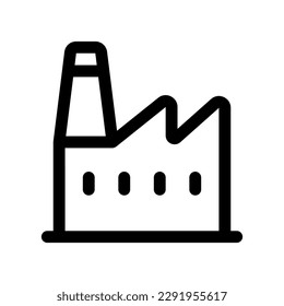 Editable factory plant vector icon. Part of a big icon set family. Perfect for web and app interfaces, presentations, infographics, etc