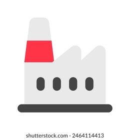 Editable factory plant vector icon. Part of a big icon set family. Perfect for web and app interfaces, presentations, infographics, etc