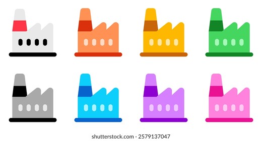 Editable factory plant vector icon. Part of a big icon set family. Perfect for web and app interfaces, presentations, infographics, etc