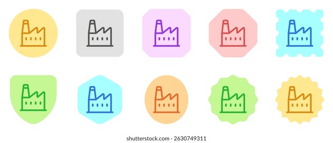 Editable factory plant vector icon. Part of a big icon set family. Perfect for web and app interfaces, presentations, infographics, etc