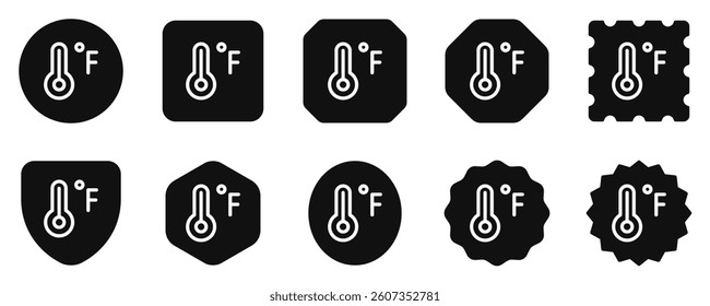 Editable fahrenheit thermometer vector icon. Part of a big icon set family. Perfect for web and app interfaces, presentations, infographics, etc