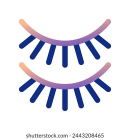 Editable fake eyelashes vector icon. Cosmetics, makeup, skincare, beauty. Part of a big icon set family. Perfect for web and app interfaces, presentations, infographics, etc