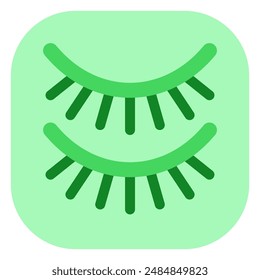 Editable fake eyelashes vector icon. Cosmetics, makeup, skincare, beauty. Part of a big icon set family. Perfect for web and app interfaces, presentations, infographics, etc