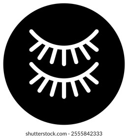 Editable fake eyelashes vector icon. Cosmetics, makeup, skincare, beauty. Part of a big icon set family. Perfect for web and app interfaces, presentations, infographics, etc