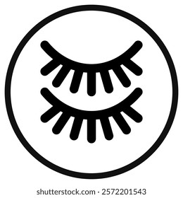 Editable fake eyelashes vector icon. Cosmetics, makeup, skincare, beauty. Part of a big icon set family. Perfect for web and app interfaces, presentations, infographics, etc