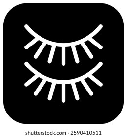 Editable fake eyelashes vector icon. Cosmetics, makeup, skincare, beauty. Part of a big icon set family. Perfect for web and app interfaces, presentations, infographics, etc