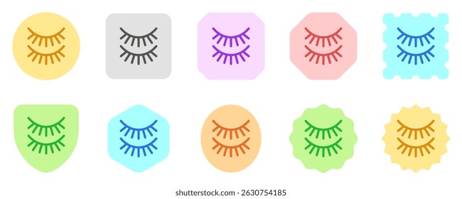 Editable fake eyelashes vector icon. Cosmetics, makeup, skincare, beauty. Part of a big icon set family. Perfect for web and app interfaces, presentations, infographics, etc