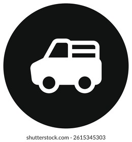 Editable farmer truck vector icon. Farming, transportation, vehicle. Part of a big icon set family. Perfect for web and app interfaces, presentations, infographics, etc