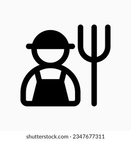 Editable farmer vector icon. People, person, profession. Part of a big icon set family. Perfect for web and app interfaces, presentations, infographics, etc
