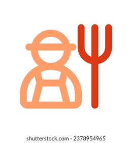 Editable farmer vector icon. People, person, profession. Part of a big icon set family. Perfect for web and app interfaces, presentations, infographics, etc