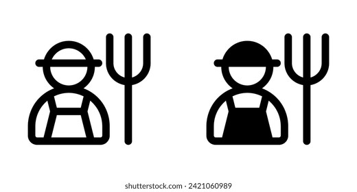 Editable farmer vector icon. People, person, profession. Part of a big icon set family. Perfect for web and app interfaces, presentations, infographics, etc