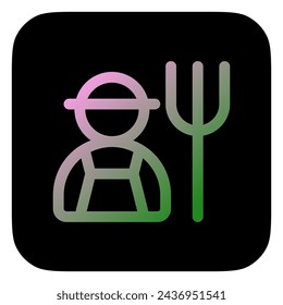 Editable farmer vector icon. People, person, profession. Part of a big icon set family. Perfect for web and app interfaces, presentations, infographics, etc