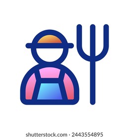 Editable farmer vector icon. People, person, profession. Part of a big icon set family. Perfect for web and app interfaces, presentations, infographics, etc