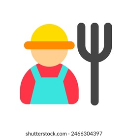 Editable farmer vector icon. People, person, profession. Part of a big icon set family. Perfect for web and app interfaces, presentations, infographics, etc