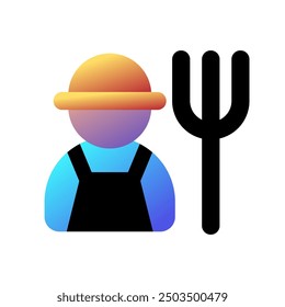 Editable farmer vector icon. People, person, profession. Part of a big icon set family. Perfect for web and app interfaces, presentations, infographics, etc