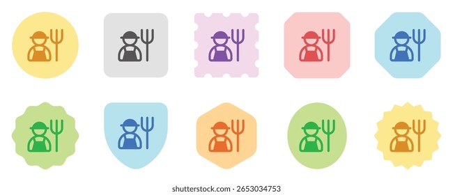 Editable farmer vector icon. People, person, profession. Part of a big icon set family. Perfect for web and app interfaces, presentations, infographics, etc