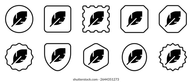 Editable feather, quill vector icon. Part of a big icon set family. Perfect for web and app interfaces, presentations, infographics, etc