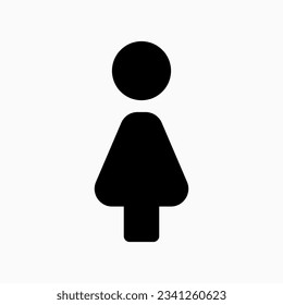 Editable female restroom vector icon. Part of a big icon set family. Perfect for web and app interfaces, presentations, infographics, etc