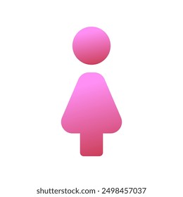 Icono de Vector de baño femenino editable. Parte de una gran familia de iconos. Perfecto para interfaces de Web y App, presentaciones, infografías, etc
