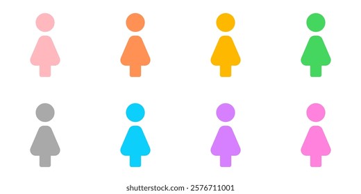 Editable female restroom vector icon. Part of a big icon set family. Perfect for web and app interfaces, presentations, infographics, etc