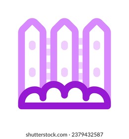 Editable fences vector icon. Gardening, landscaping, horticulture, building. Part of a big icon set family. Perfect for web and app interfaces, presentations, infographics, etc