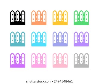 Editable fences vector icon. Gardening, landscaping, horticulture, building. Part of a big icon set family. Perfect for web and app interfaces, presentations, infographics, etc