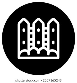 Editable fences vector icon. Gardening, landscaping, horticulture, building. Part of a big icon set family. Perfect for web and app interfaces, presentations, infographics, etc