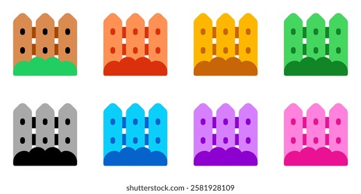 Editable fences vector icon. Gardening, landscaping, horticulture, building. Part of a big icon set family. Perfect for web and app interfaces, presentations, infographics, etc