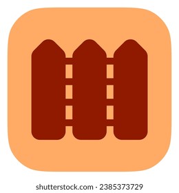 Editable fences vector icon. Property, real estate, construction, mortgage, interiors. Part of a big icon set family. Perfect for web and app interfaces, presentations, infographics, etc
