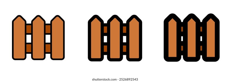 Editable fences vector icon. Property, real estate, construction, mortgage, interiors. Part of a big icon set family. Perfect for web and app interfaces, presentations, infographics, etc