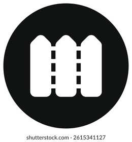 Editable fences vector icon. Property, real estate, construction, mortgage, interiors. Part of a big icon set family. Perfect for web and app interfaces, presentations, infographics, etc