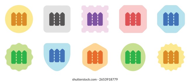 Editable fences vector icon. Property, real estate, construction, mortgage, interiors. Part of a big icon set family. Perfect for web and app interfaces, presentations, infographics, etc