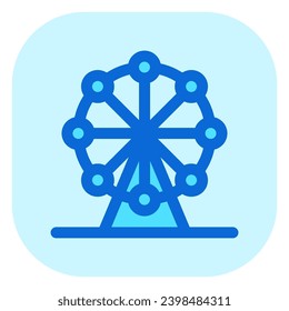 Editable ferris wheel, amusement park vector icon. Part of a big icon set family. Perfect for web and app interfaces, presentations, infographics, etc