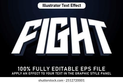 EDITABLE FIGHT TEXT EFFECT EPS FILE