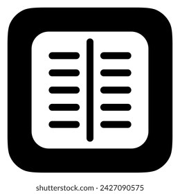 Editable file column vector icon. Part of a big icon set family. Perfect for web and app interfaces, presentations, infographics, etc