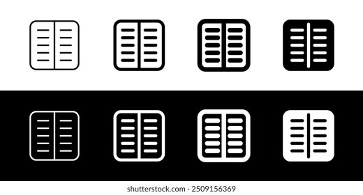 Editable file column vector icon. Part of a big icon set family. Perfect for web and app interfaces, presentations, infographics, etc