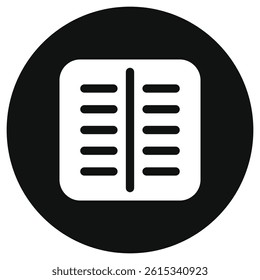 Editable file column vector icon. Part of a big icon set family. Perfect for web and app interfaces, presentations, infographics, etc