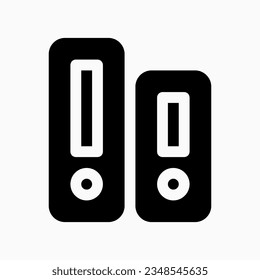 Editable file folder vector icon. Stationery, office, archive. Part of a big icon set family. Perfect for web and app interfaces, presentations, infographics, etc