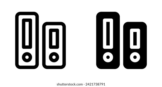 Editable file folder vector icon. Stationery, office, archive. Part of a big icon set family. Perfect for web and app interfaces, presentations, infographics, etc