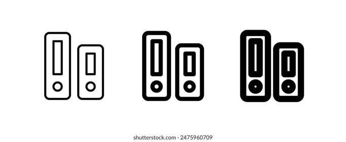 Editable file folder vector icon. Stationery, office, archive. Part of a big icon set family. Perfect for web and app interfaces, presentations, infographics, etc